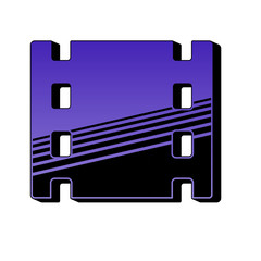 ikona retro lata 80 wektor