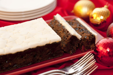 Delicious fruity Christmas cake