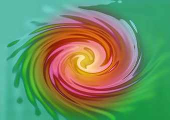 Sfondo astratto spirale multicolore