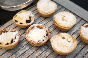 Homemade festive mince pies