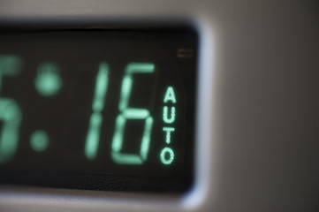 Timer display on an oven