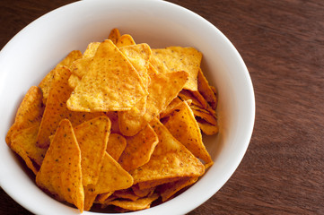 Bowl of tortilla chips