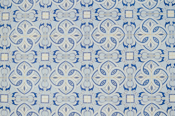 Abstract old traditional azulejos tiles in Portugal