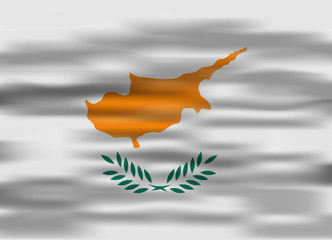 realistic flag cyprus