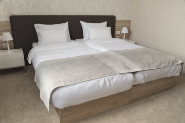 Comfortable hotel bedroom