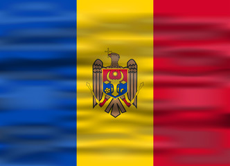 Fototapeta premium realistic flag moldova