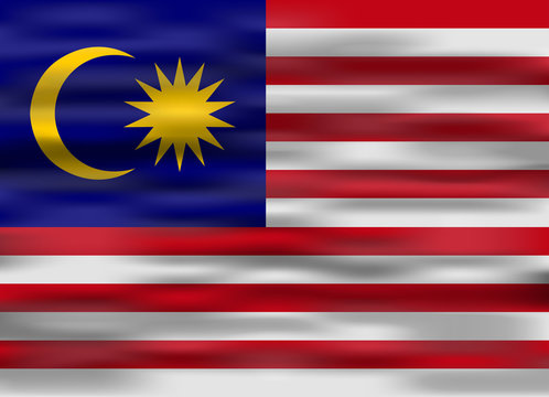 realistic flag malasya