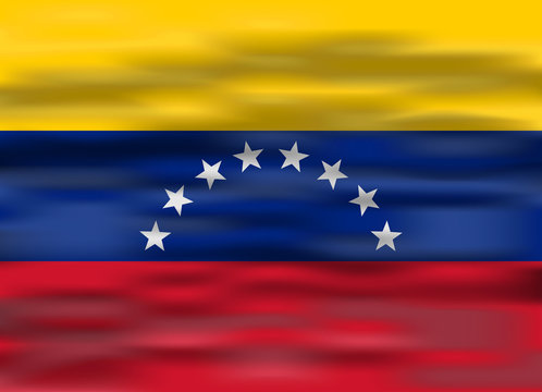 realistic flag venezuela