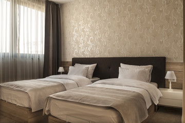Comfortable hotel bedroom