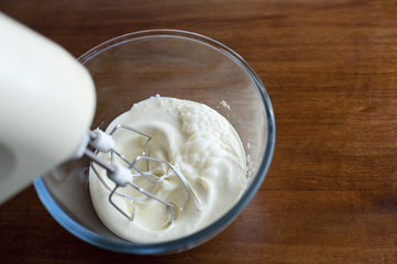 Whipping double cream