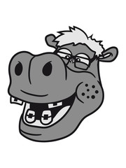 head, face, nerd geek smart freak stupid pimple zahnspange hornbrille funny sweet little cute baby hippo happy child