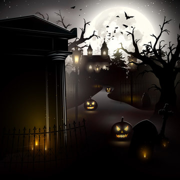 Halloween gloomy background