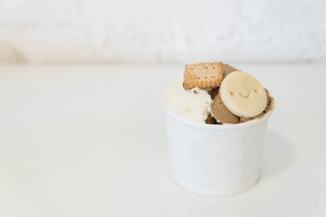 homemade ice-cream in cup