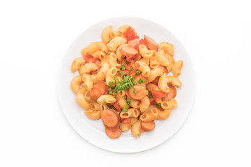 macaroni with sausage
