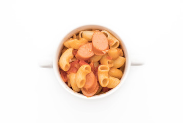 macaroni with sausage