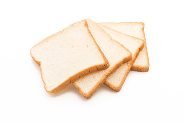 milk bread on white