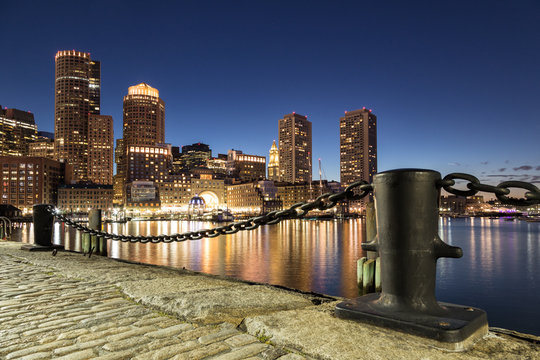 Night Shot of Boston