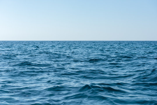 Fototapeta blue sea and sky background