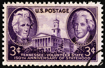 Andrew Jackson, John Sevier and Tennessee State Capitol (USA 1946)