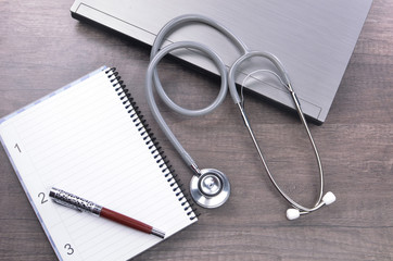 Fototapeta premium Grey stethscope