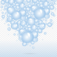 Soap bubbles background