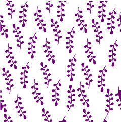  plant. flowers. sprigs. print with leaves.