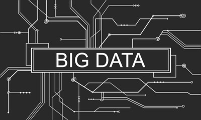 Obraz premium Big Data Storage Network Online Server Concept