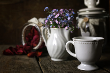 vintage tea rose dry petal