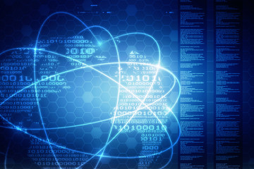 Background conceptual image of digital 3d icons