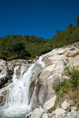 Hiking in Zillertal / Nice waterfall in the Tyrolean Alps