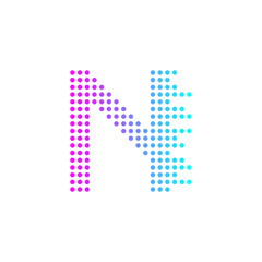 Letter N logo design,technology,electronics,digital logotype
