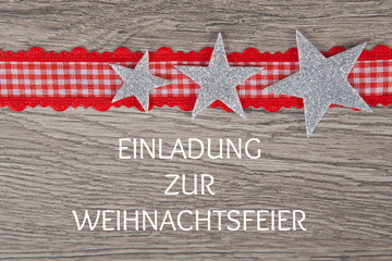 Einladung zur Weihnachtsfeier