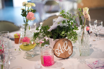 Décoration de table, déco de mariage