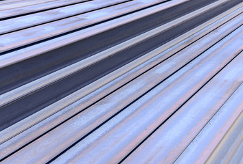 Fototapeta premium Stacked together in steel