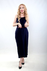 girl in evening dress