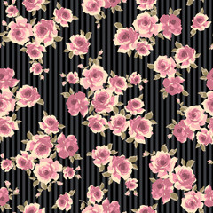 抽象的な薔薇のパターン