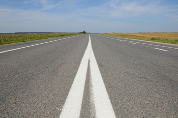 nonurban asphalt road