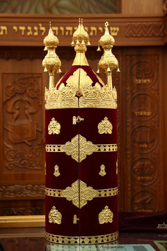 Torah Scrolls In The Synagogue