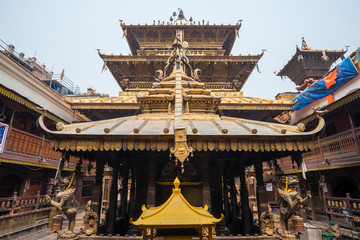 The golden temple in Patan, Lalitpur city, Nepal