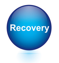 Recovery blue circular button