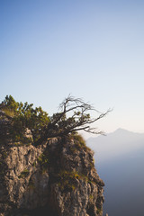 layers of mountains, great panorama and landscape
