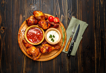 roasted chicken legs with herbs