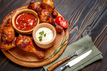 roasted chicken legs with herbs