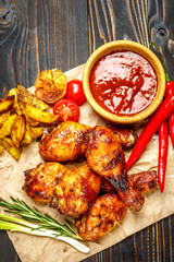 roasted chicken legs with herbs