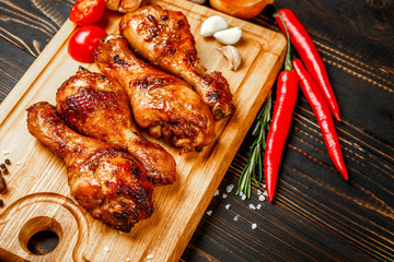roasted chicken legs with herbs