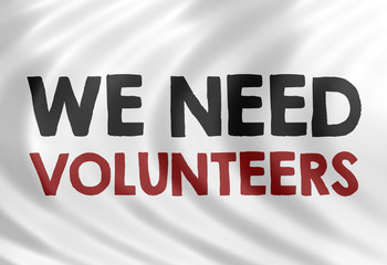 we need volunteers