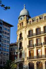 Fototapeta premium Exterior architecture of Valencia city center, Spain