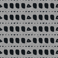 Hand-drawn geometric seamless pattern