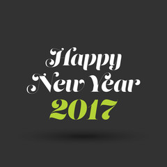 New Year 2017 card