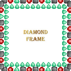 Diamonds square frame